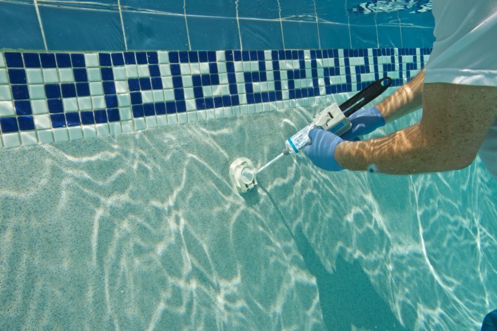 leaking pool fitting